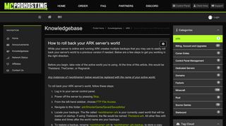 
                            5. How to roll back your ARK server's world - Knowledgebase ...