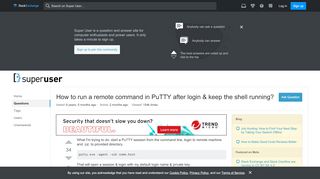 
                            8. How to run a remote command in PuTTY after login & keep ...