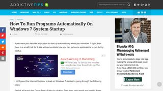 
                            7. How To Run Programs Automatically On Windows 7 System Startup