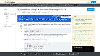
                            7. How to secure MongoDB with username and password