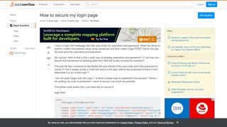 
                            2. How to secure my login page - Stack Overflow