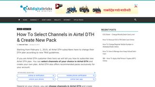 
                            1. How To Select Channels in Airtel DTH & Create New Pack ...