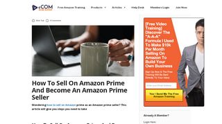 
                            8. How To Sell On Amazon Prime And Become An Amazon Prime Seller