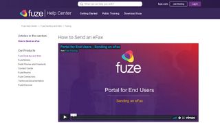 
                            2. How to Send an eFax – Fuze Help Center