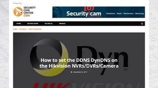 
                            8. How to set the DDNS DynDNS on the Hikvision NVRs/DVRs ...