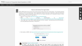 
                            5. How to set timeout for login-token | FAQ