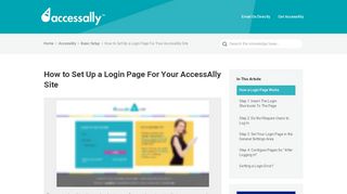 
                            2. How to Set Up a Login Page For Your Membership Site – AccessAlly ...