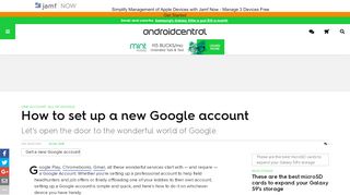 
                            2. How to set up a new Google account | Android Central