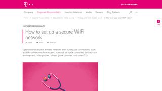 
                            4. How to set up a secure Wi-Fi network | Deutsche Telekom