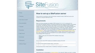 
                            6. How to set-up a SiteFusion server - SiteFusion