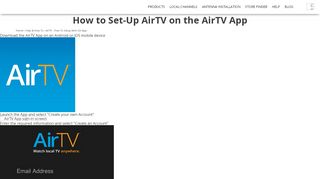 
                            2. How to Set-Up AirTV on the AirTV App | Support