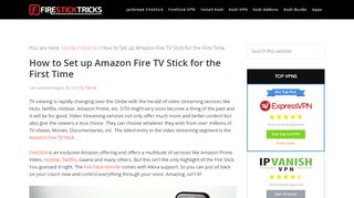 
                            5. How to Set up Amazon Fire TV Stick for the First Time