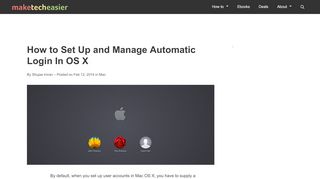 
                            7. How to Set Up and Manage Automatic Login In OS X - …