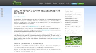 
                            4. How to Set Up and Test an Authorize.net Sandbox - Events Manager ...