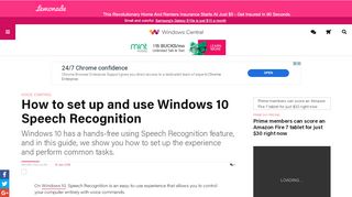 
                            6. How to set up and use Windows 10 Speech Recognition | …