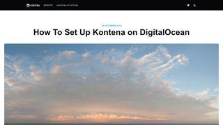 
                            5. How To Set Up Kontena on DigitalOcean - blog.kontena.io