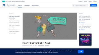 
                            7. How To Set Up SSH Keys | DigitalOcean