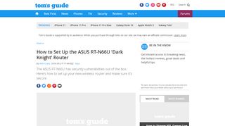 
                            9. How to Set Up the ASUS RT-N66U 'Dark Knight' Router