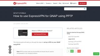 
                            2. How to Set Up VPN on QNAP | ExpressVPN