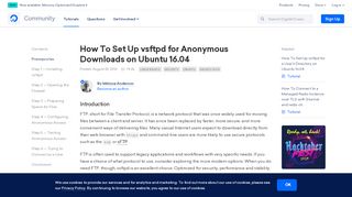 
                            9. How To Set Up vsftpd for Anonymous Downloads on Ubuntu 16 ...