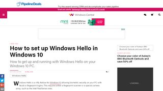 
                            4. How to set up Windows Hello in Windows 10 | Windows Central