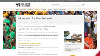 
                            4. How to set up your Dal email - Information for New Students ...