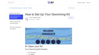 
                            2. How to Set Up Your Geomining Kit - …