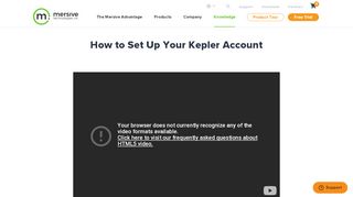 
                            2. How to Set Up Your Kepler Account - Mersive