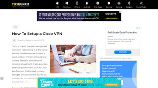 
                            9. How To Setup a Cisco VPN - techjunkie.com