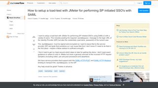 
                            8. How to setup a load-test with JMeter for performing SP initiated ...