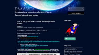 
                            8. » How to setup Dokuwiki – where is the login admin screen ...