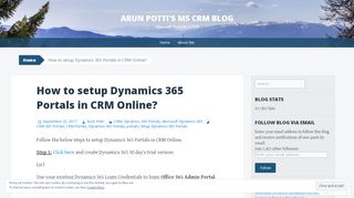 
                            11. How to setup Dynamics 365 Portals in CRM Online? | Arun Potti's MS ...