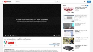 
                            2. how to setup linksys wap300n as a Repeater - YouTube