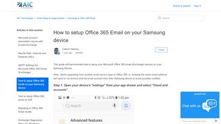 
                            3. How to setup Office 365 Email on your Samsung device – AIC ...