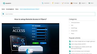 
                            2. How to setup Remote Access in Fibaro? - Smartify Store