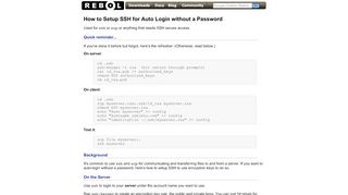 
                            7. How to Setup SSH for Auto Login without a Password - Rebol