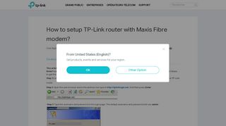 
                            7. How to setup TP-Link router with Maxis Fibre …