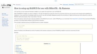 
                            7. How to setup up RADIUS for use with MikroTik - By …