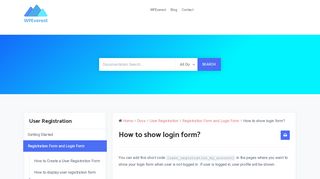 
                            5. How to show login form? – WPEverest Docs