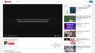 
                            6. How to sign in to jio tv - YouTube
