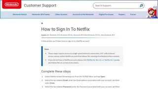 
                            3. How to Sign In To Netflix | Nintendo Support - Nintendo Switch