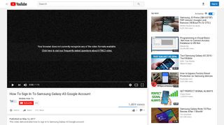 
                            6. How To Sign In To Samsung Galaxy A5 Google Account - YouTube