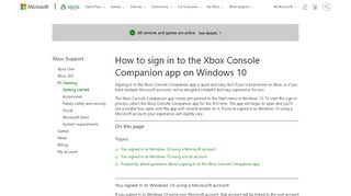 
                            6. How to sign in to the Xbox Console Companion app …