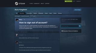 
                            8. How to sign out of account? :: Aura Kingdom General ...
