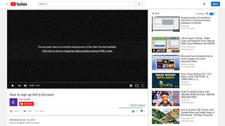 
                            5. How to sign up Adf.ly Account - YouTube