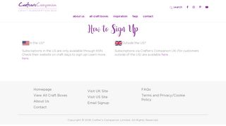 
                            9. How to Sign Up - Crafters Companion Box