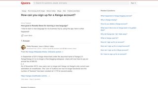 
                            1. How to sign up for a Xanga account - Quora