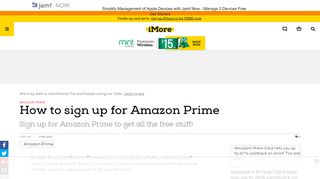 
                            6. How to sign up for Amazon Prime | iMore