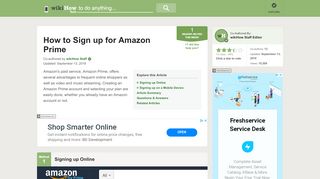 
                            5. How to Sign up for Amazon Prime (with Pictures) - …