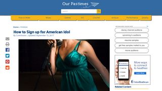 
                            6. How to Sign up for American Idol | Our Pastimes